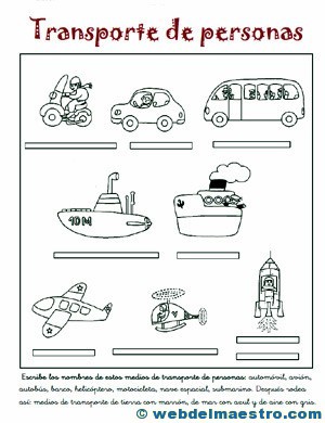 FICHA MEDIO TRANSPORTE ficha medio transporte: