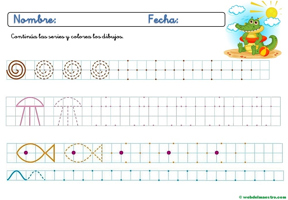 Ejercicios De Grafomotricidad Para Imprimir 9 Web Del Maestro 2361