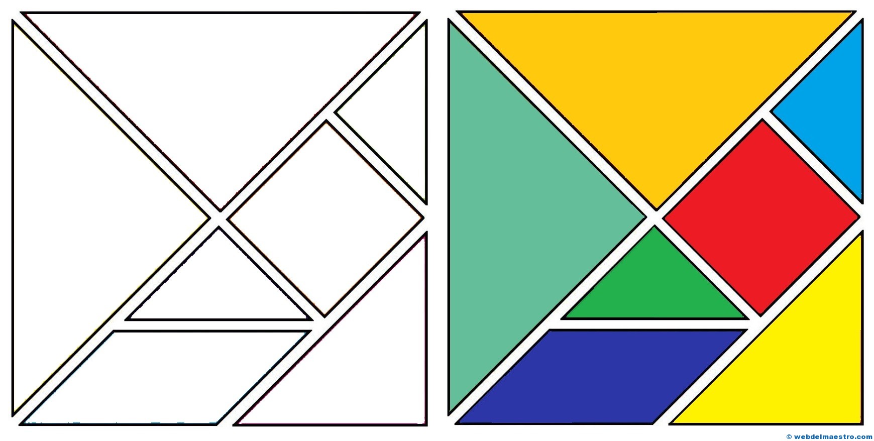 Tangrams for Kids | Juegos de matemáticas, Actividades ...