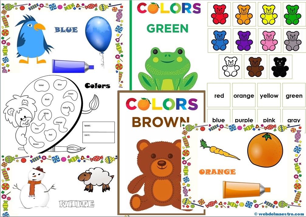 Actividades Para Enseñar Los Colores En Ingles En Preescolar Cómo Enseñar