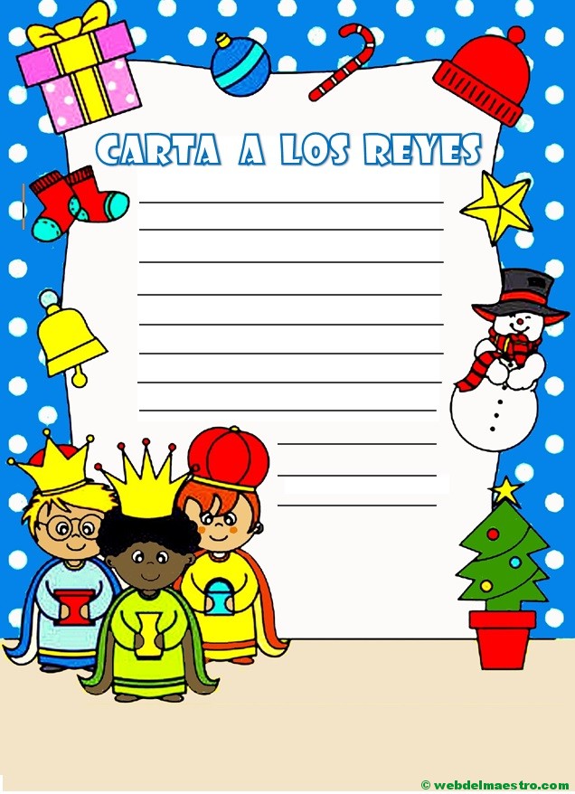 Carta Para Los Reyes Magos - Web Del Maestro