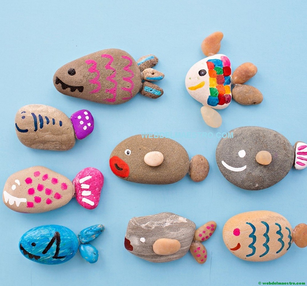 Piedras Pintadas Con Peces - Web Del Maestro