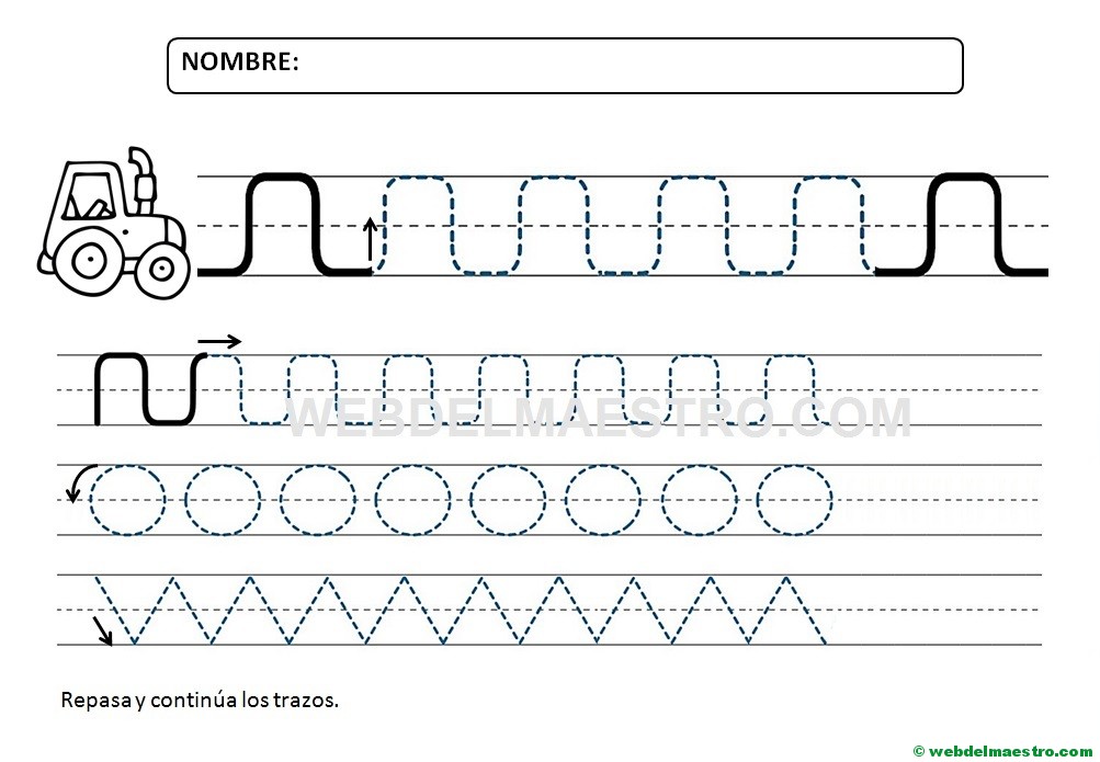 Ejercicios De Grafomotricidad Para 4 Años I Web Del Maestro