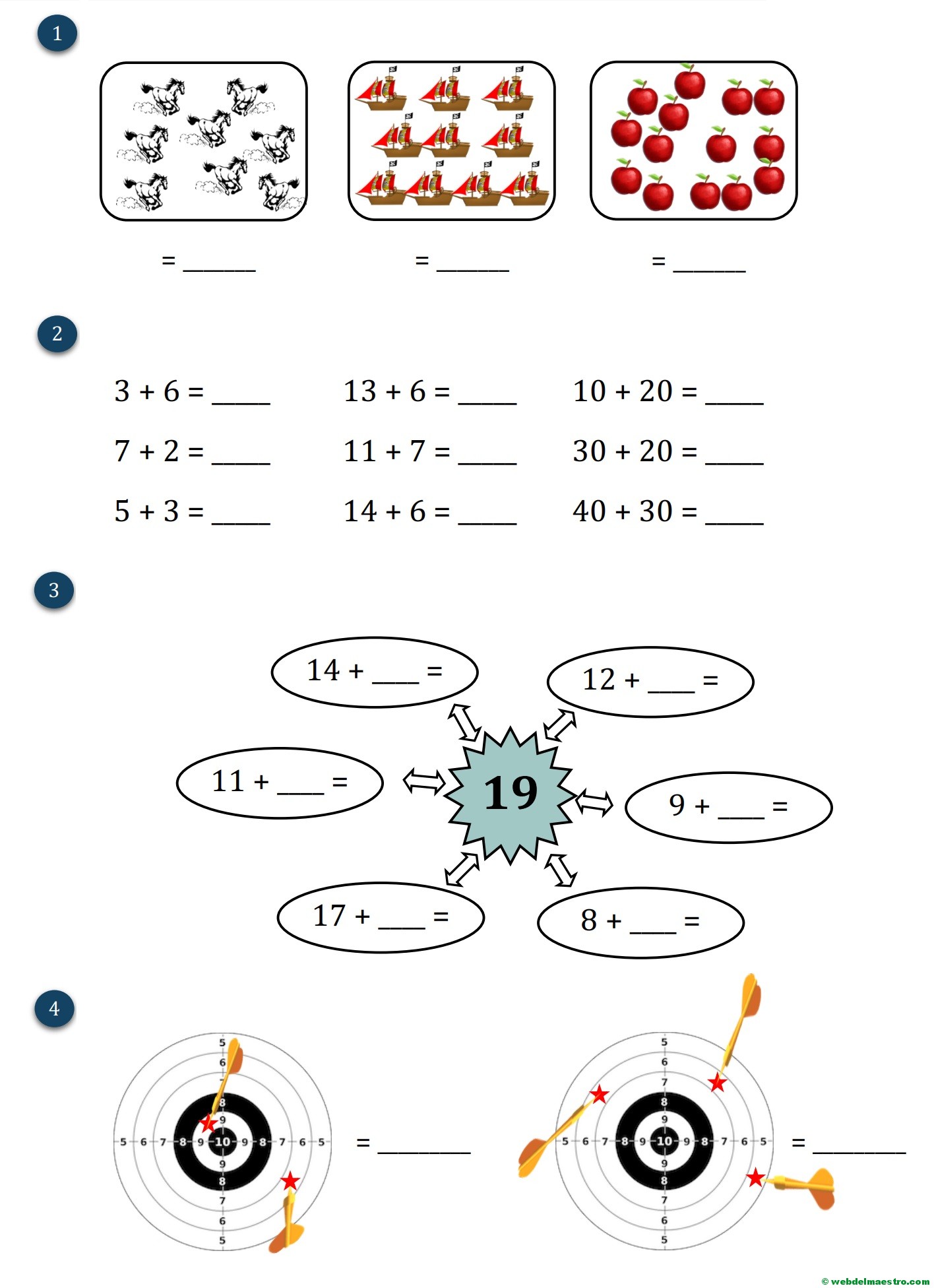 Fichas De Matemáticas | Cálculo Mental