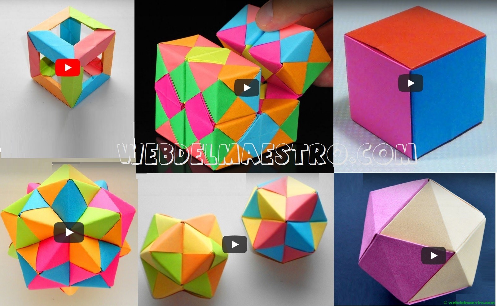 Origami-Figuras geométricas tridimensionales